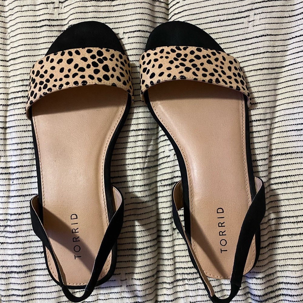Leopard sandals from Torrid.